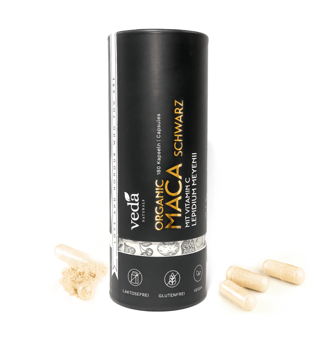 BIO MACA SCHWARZ MIT BIO AMLA EXTRAKT (VITAMIN C) - Veda Naturals