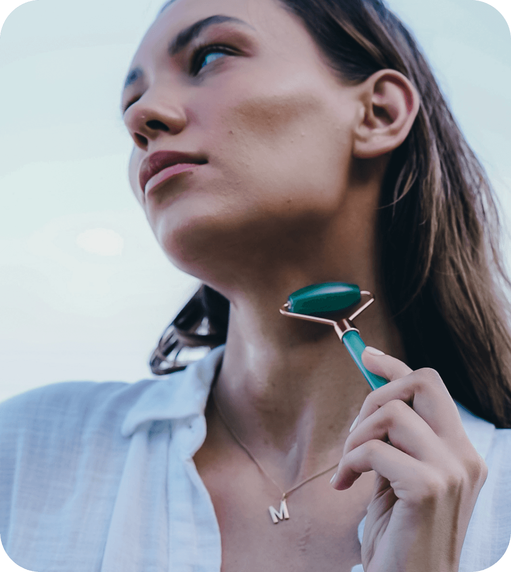 GESICHTSROLLER AUS JADE - Veda Naturals